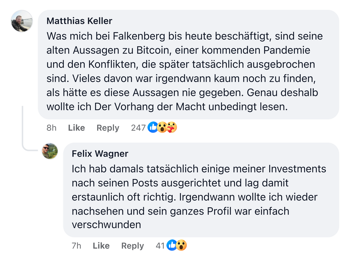 Reader comment screenshot